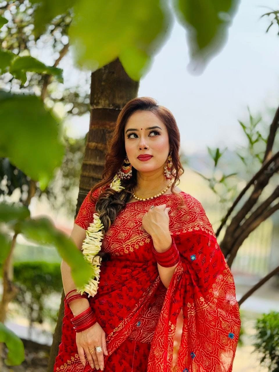 সেমি মসলিন শাড়ি